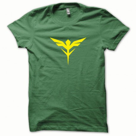 Tee shirt Gunam jaune/vert bouteille