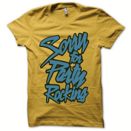 camiseta LMFAO Party Rock Anthem amarillo