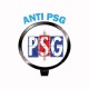 camiseta Anti PSG  football negro/blanco