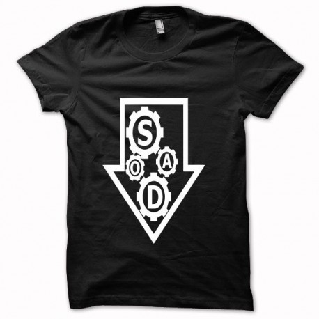 Tee shirt System of a Down SOAD blanc/noir