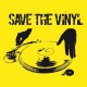 T-shirt Save the Vinyl  yellow