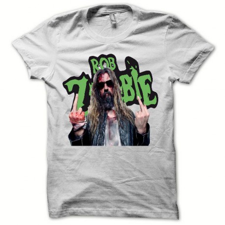 Tee shirt Rob Zombie Robert Bartleh Cummings blanc