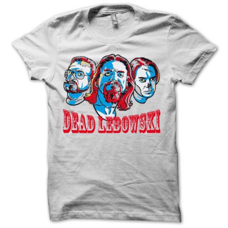 Camiseta The Big Lebowski parodia dead lebowski negro/blanco