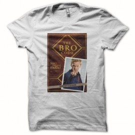 Tee shirt How i met your mother The bro code blanc