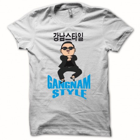 Tee shirt  Gangnam Style 강남 스타일 blanc