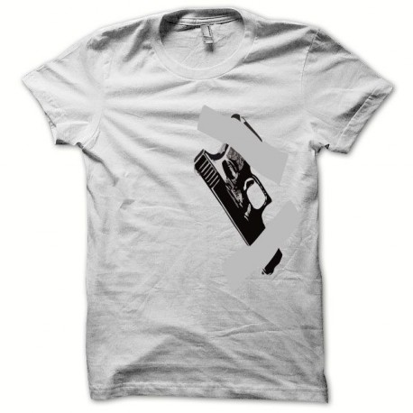 camiseta Glock 17 funda negro/blanco
