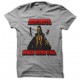 camiseta machete blanco gris