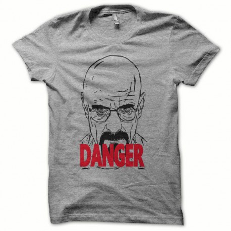 Tee shirt Breaking bad danger Heisenberg gris