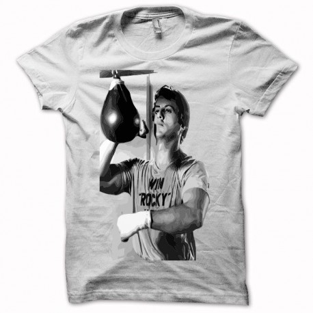 Tee shirt Rocky Balboa noir/blanc