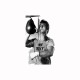 Tee shirt Rocky Balboa noir/blanc