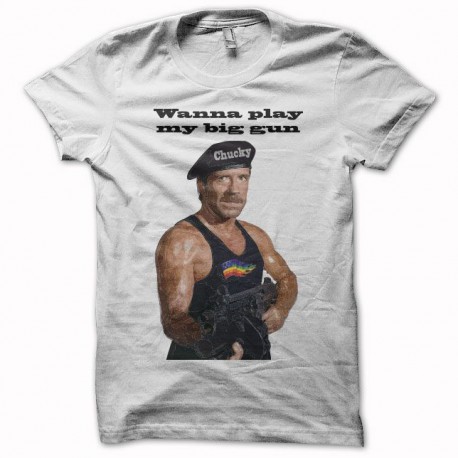 Tee shirt Chuck Norris Delta Gay noir/blanc