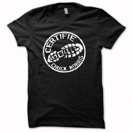 Tee shirt Chuck Norris certifié noir