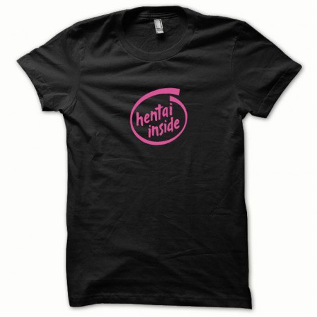 Camiseta Hentai Inside rosa / negro