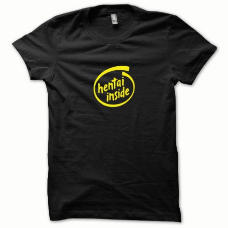 Tee shirt Hentai Inside jaune/noir