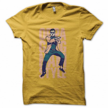 Tee shirt  Gangnam Style OPPA 강남 스타일 jaune