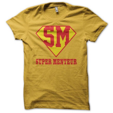 T-shirt Supermenteur yellow