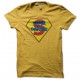 T-shirt Superconnard super connard yellow