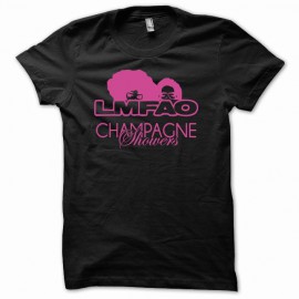 camiseta LMFAO champagne shower negro
