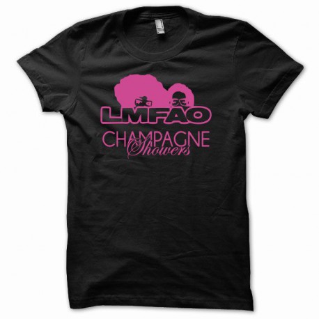 T-shirt LMFAO Champagne shower black