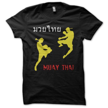 camiseta Muay Thai picto / negro