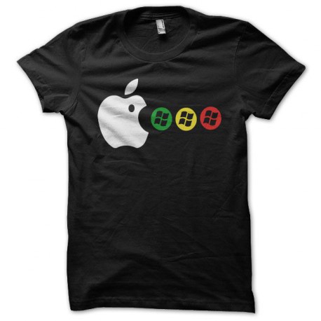 Tee shirt Apple Mac man noir