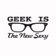 camiseta geek is the new sexy blanco 