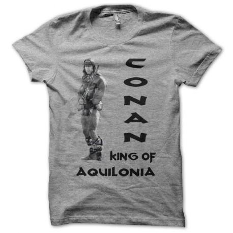 Camiseta Conan King of Aquilonia gris