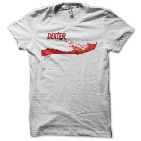 Camiseta Dexter blood logo blanco