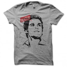 Tee shirt Dexter portrait gris