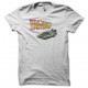 Camiseta  back to the future delorean blanco