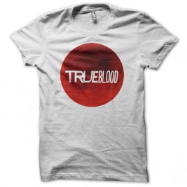 Tee shirt True Blood tâche de sang blanc