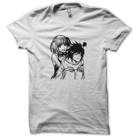 Tee shirt Parodie Death Note et Misa noir/blanc