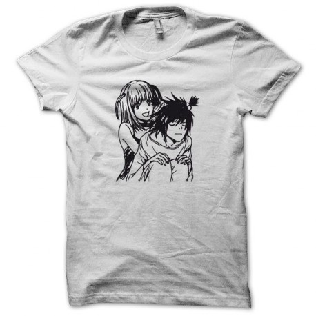 Camisa de la parodia Death Note Misa y negro / blanco