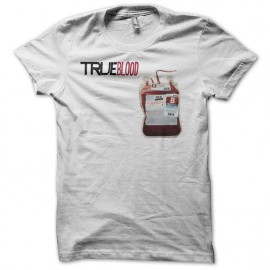 Tee shirt True Blood poche de sang blanc