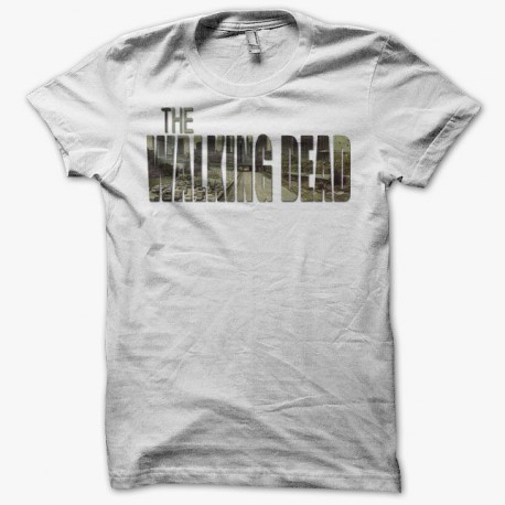 Camiseta The Walking Dead título new york blanco