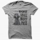 Tee shirt Gandalf seigneur des anneaux gris