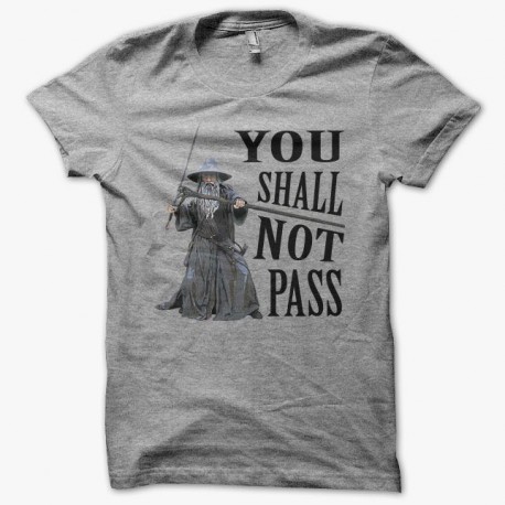 Camiseta Gandalf lord of the ring gris
