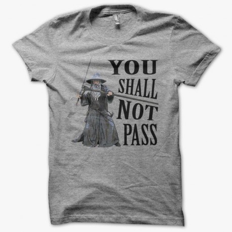 Tee shirt Gandalf seigneur des anneaux gris