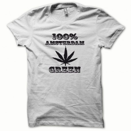Tee shirt Marijuana Hemp Amsterdam noir/blanc