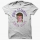 Tee shirt Ziggy Stardust David Bowie rond blanc