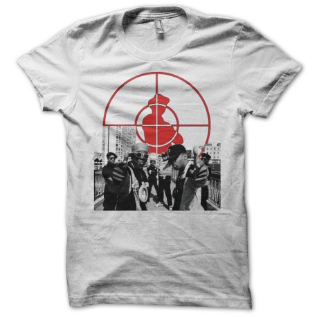 camiseta Public Enemy rooftop blanco