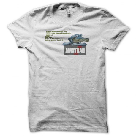 T-shirt Amstrad croco bootscreen white