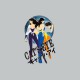 camiseta Cat's eyes moonlight キャッツ・アイ gris