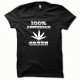 Shirt Marijuana Hemp Amsterdam white / black