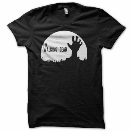 Tee shirt The Walking Dead zombie blanc/noir