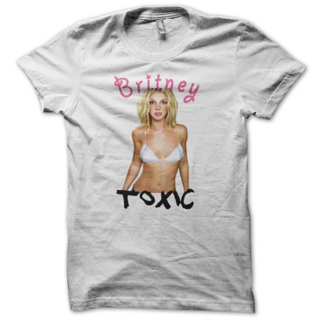 Tee shirt Britney Spears toxic blanc