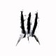 Tee shirt Wolverine griffes noir/blanc