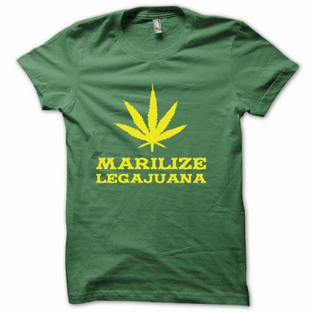 Tee shirt Marilize Legajuana jaune/vert bouteille