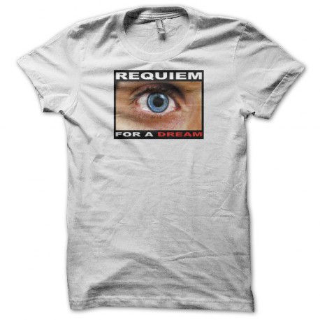 Tee shirt Requiem for a dream eye blanc