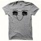 T-shirt wedding just married gray